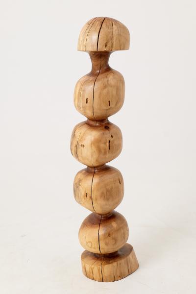  Logniture Still Stand Abstract Wood Sculpture Chainsaw Carved Walnut Logniture