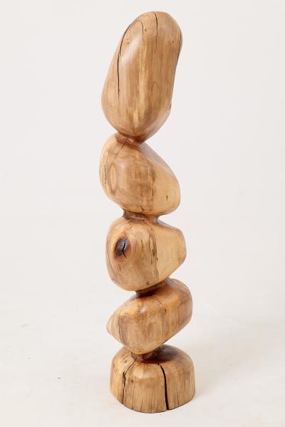  Logniture Still Stand Abstract Wood Sculpture Chainsaw Carved Walnut Logniture