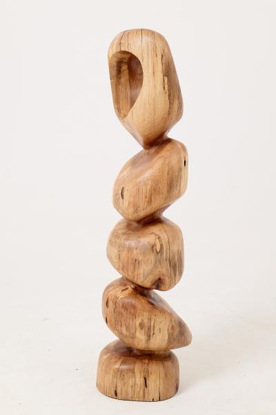  Logniture Still Stand Abstract Wood Sculpture Chainsaw Carved Walnut Logniture
