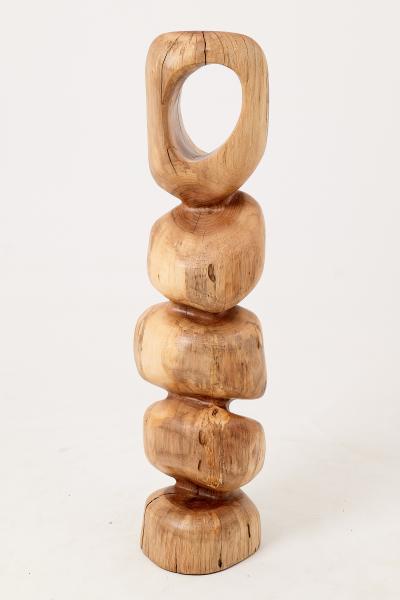  Logniture Still Stand Abstract Wood Sculpture Chainsaw Carved Walnut Logniture