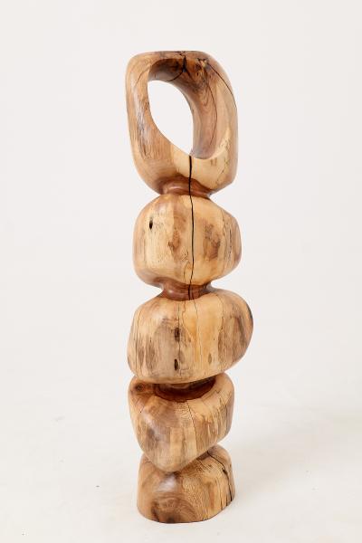  Logniture Still Stand Abstract Wood Sculpture Chainsaw Carved Walnut Logniture
