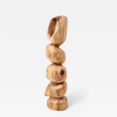  Logniture Still Stand Abstract Wood Sculpture Chainsaw Carved Walnut Logniture