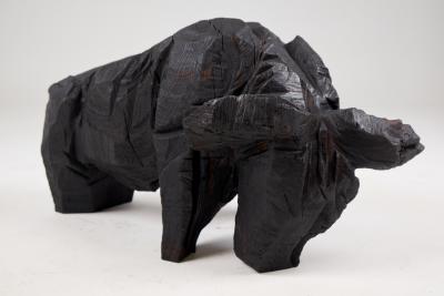  Logniture Taurus Chainsaw Carved Burnt Oak