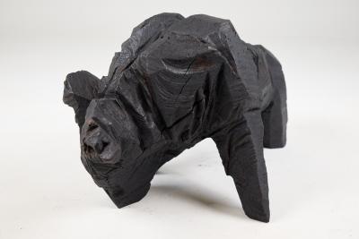  Logniture Taurus Chainsaw Carved Burnt Oak