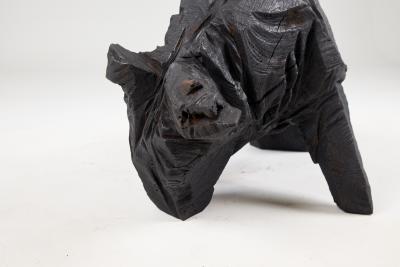  Logniture Taurus Chainsaw Carved Burnt Oak