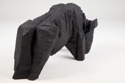  Logniture Taurus Chainsaw Carved Burnt Oak