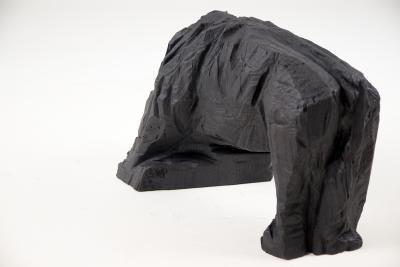  Logniture Taurus Chainsaw Carved Burnt Oak Bull Sculpture