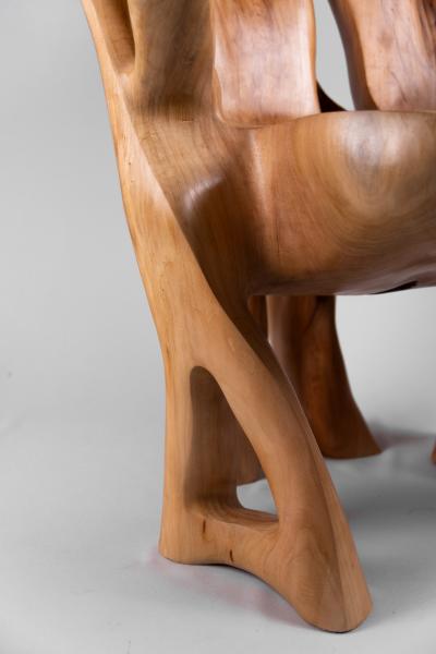  Logniture Veles Wooden Armchair Carved From Single Piece Of Wood Functional Sculpture
