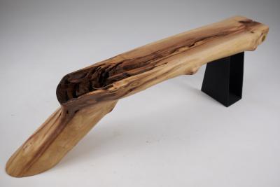  Logniture Wabi Sabi Bench Brutalist Walnut Outdoor Indoor Natural and Eco Friendly
