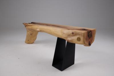  Logniture Wabi Sabi Bench Brutalist Walnut Outdoor Indoor Natural and Eco Friendly