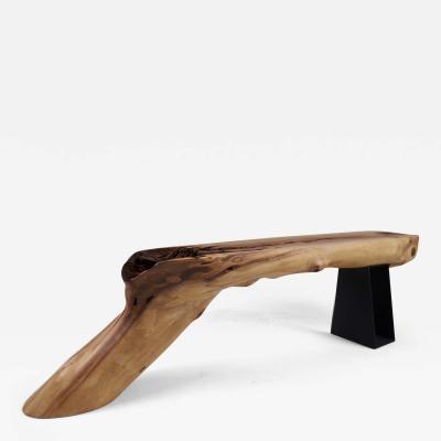  Logniture Wabi Sabi Bench Brutalist Walnut Outdoor Indoor Natural and Eco Friendly