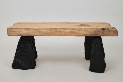  Logniture Wooden Brutalist Table Wabi Sabi Natural and Eco Friendly Logniture