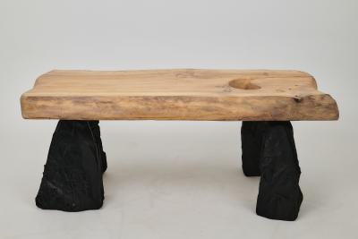  Logniture Wooden Brutalist Table Wabi Sabi Natural and Eco Friendly Logniture