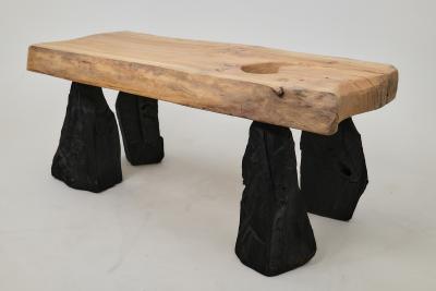  Logniture Wooden Brutalist Table Wabi Sabi Natural and Eco Friendly Logniture