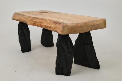  Logniture Wooden Brutalist Table Wabi Sabi Natural and Eco Friendly Logniture