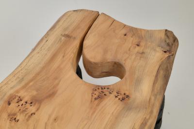  Logniture Wooden Brutalist Table Wabi Sabi Natural and Eco Friendly Logniture