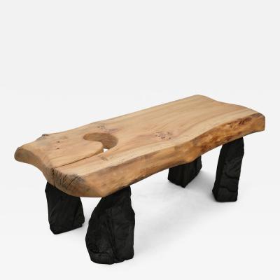  Logniture Wooden Brutalist Table Wabi Sabi Natural and Eco Friendly Logniture