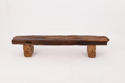  Logniture XXL Reclaimed Oak Wood Brutalist Bench Natural and Eco Friendly Logniture