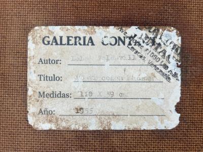  Lol Soldevilla Lol Soldevilla Oil on Board Untitled Signed and Dated 1955 Two COAs