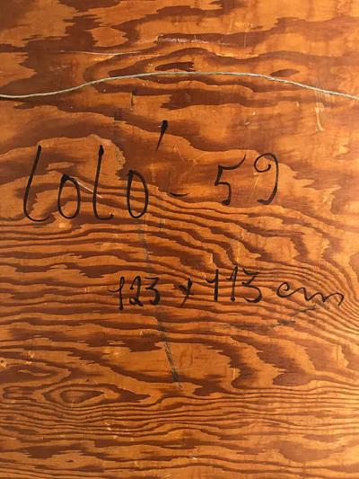  Lol Soldevilla Lol Soldevilla Oil on Wood Untitled Signed and Dated 1959