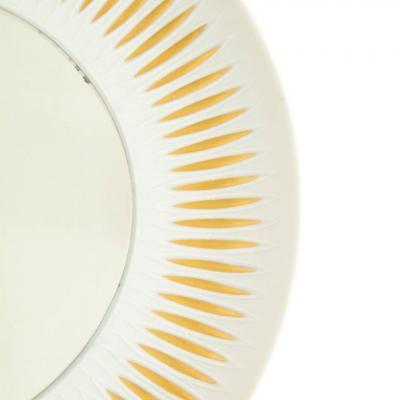  Lorenz Hutschenreuther Hutschenreuther Mirror Porcelain Sunburst Gold White Signed