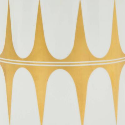  Lorenz Hutschenreuther Hutschenreuther Vase Porcelain White Gold Signed