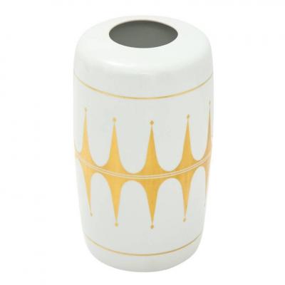  Lorenz Hutschenreuther Hutschenreuther Vase Porcelain White Gold Signed