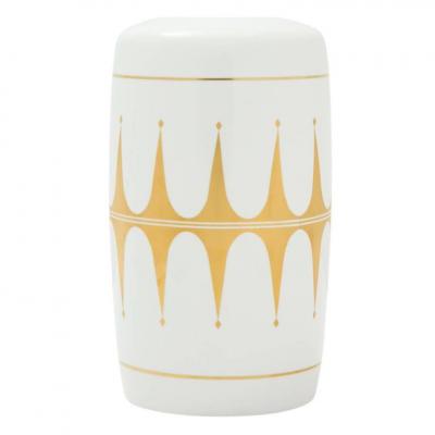  Lorenz Hutschenreuther Hutschenreuther Vase Porcelain White Gold Signed