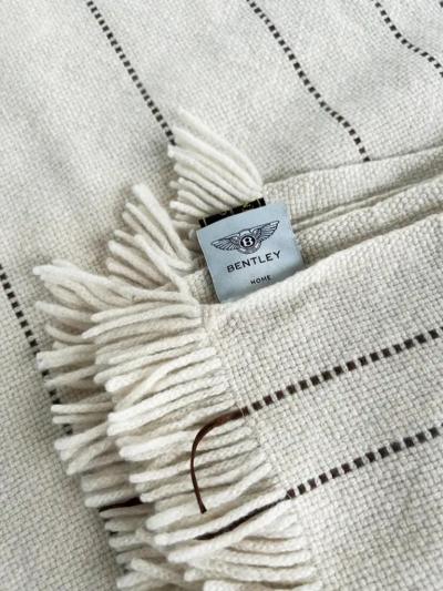  Loro Piana Bentley Home England Loro Piana Italy Cashmere Throw with Fringe