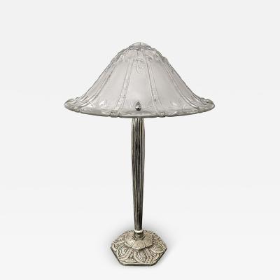  Lorrain Nancy France French Art Deco Bronze Table Lamp Signed Lorrain Nancy France
