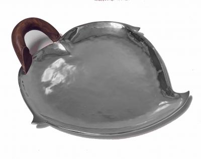 Los Castillo Los Castillo 1950s Mexican Sterling Silver Chili Pepper Large Dish