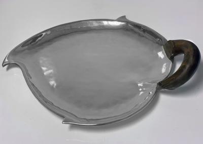 Los Castillo Los Castillo 1950s Mexican Sterling Silver Chili Pepper Large Dish