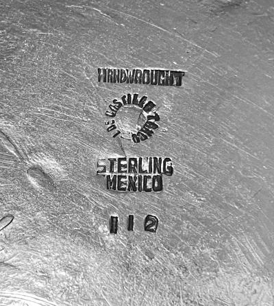 Los Castillo Los Castillo 1950s Mexican Sterling Silver Chili Pepper Large Dish
