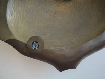 Los Castillo Los Castillo Abalone Shell and Brass Fish Platter