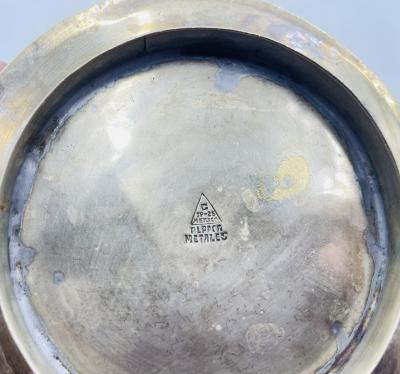  Los Castillo Mexican Alpaca Silver Lapis Lazuli Inlaid Water Pitcher Mexico Modernism