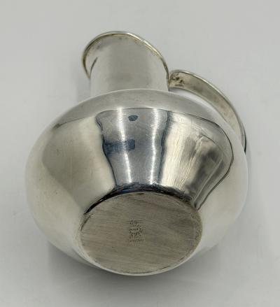  Los Castillo Vintage Los Castillo Taxco Silver Plate Malachite Lapis Lazuli Water Pitcher