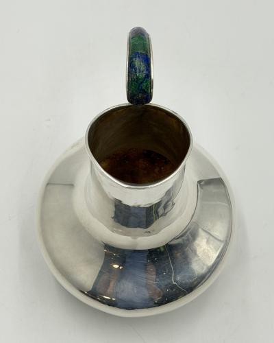  Los Castillo Vintage Los Castillo Taxco Silver Plate Malachite Lapis Lazuli Water Pitcher