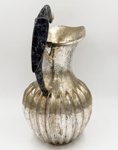  Los Castillos Overscale Los Castillos Silver plate Lapis Lazuli Parrot Pitcher