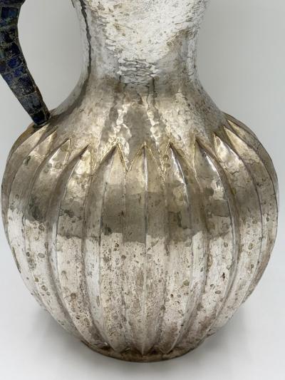  Los Castillos Overscale Los Castillos Silver plate Lapis Lazuli Parrot Pitcher