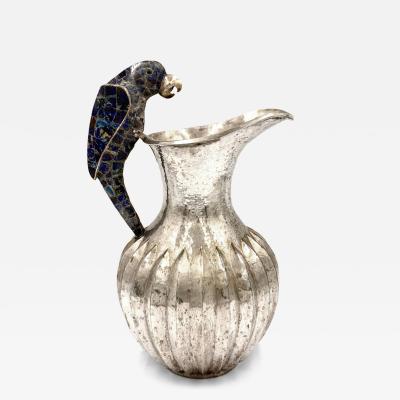  Los Castillos Overscale Los Castillos Silver plate Lapis Lazuli Parrot Pitcher