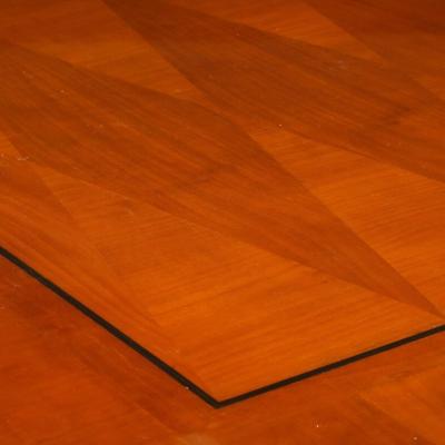  Lotus Arts De Vivre Art Deco Directoire Style Book Matched Walnut Dining Table from LArt De Vivre