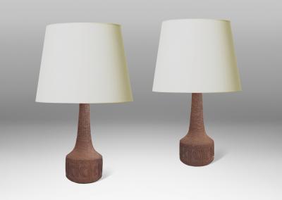  Lovemose Pair of Table Lamps by L vemose Keramik