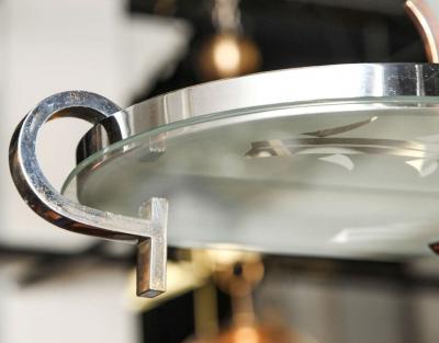  Luigi Brusotti Art Deco Chandelier Made in Italy by Luigi Brusotti