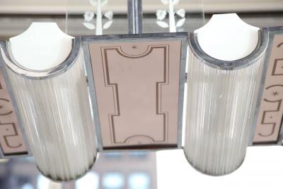  Luigi Brusotti Chandelier by Brusotti Made in Milan 1930