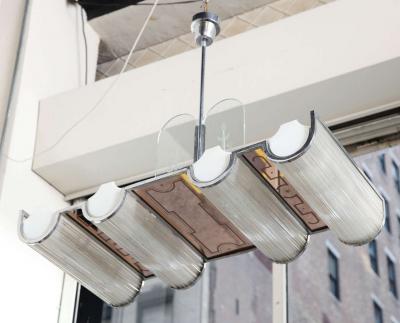  Luigi Brusotti Chandelier by Brusotti Made in Milan 1930