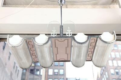  Luigi Brusotti Chandelier by Brusotti Made in Milan 1930