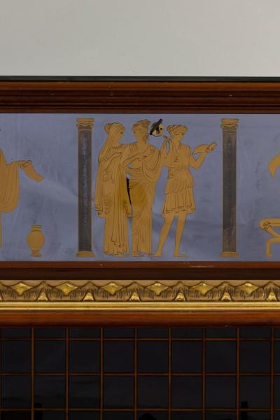  Luigi Brusotti Curious Mid Century Italian Bar Cabinet Fireplace 1940 by Luigi Brusotti