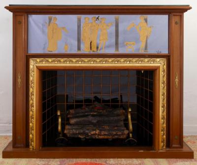  Luigi Brusotti Curious Mid Century Italian Bar Cabinet Fireplace 1940 by Luigi Brusotti