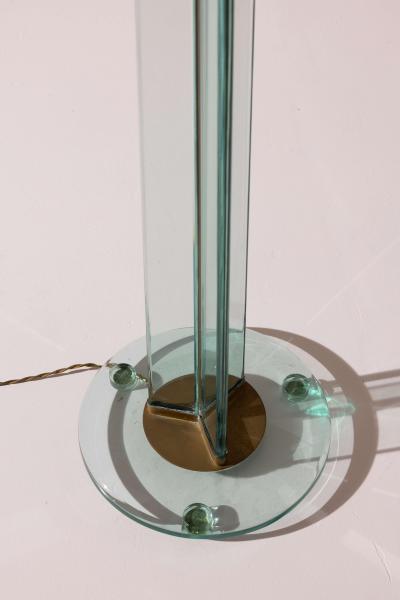  Luigi Brusotti Floor lamp in glass and brass by Luigi Brusotti Italy 1950s