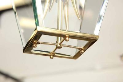  Luigi Brusotti Lantern Fixture Made in Milan by Brusotti
